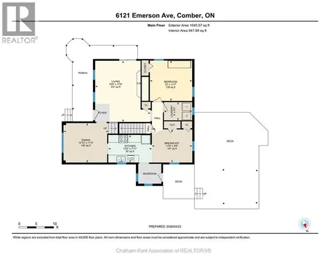 6121 Emerson Avenue Comber ON N0P 1J0