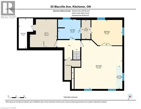 25 Macville Avenue Kitchener ON N2K 1T2