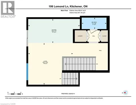 106 Lomond Lane Kitchener ON N2R 0T6