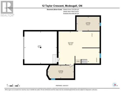 12 Taylor Crescent Mcdougall ON P2A 2W9