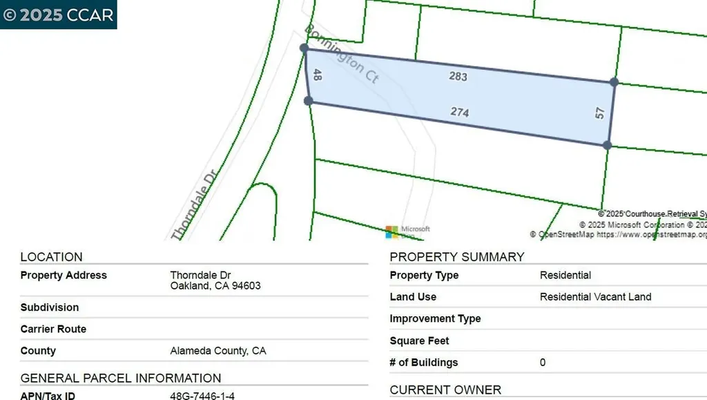 6595 Thorndale Drive Oakland CA 94611