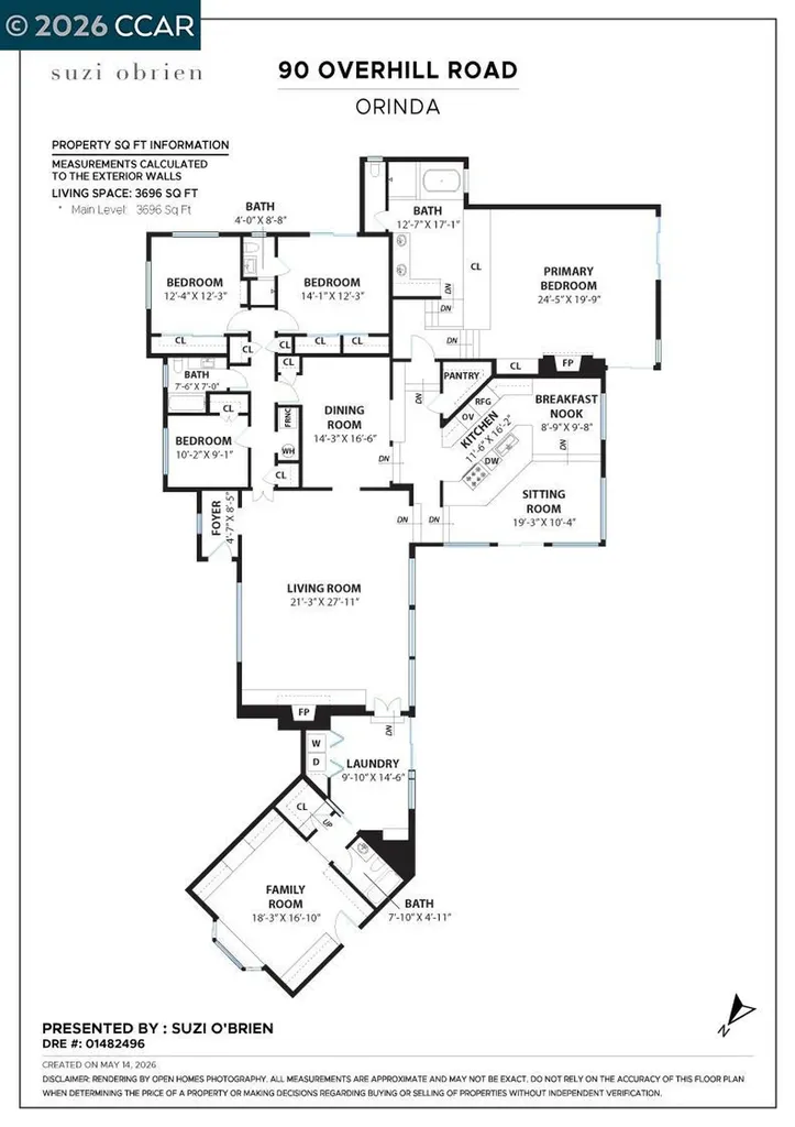 90 Overhill Road Orinda CA 94563