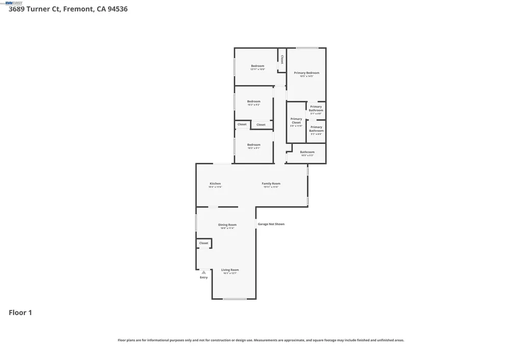 3689 Turner Court Fremont CA 94536