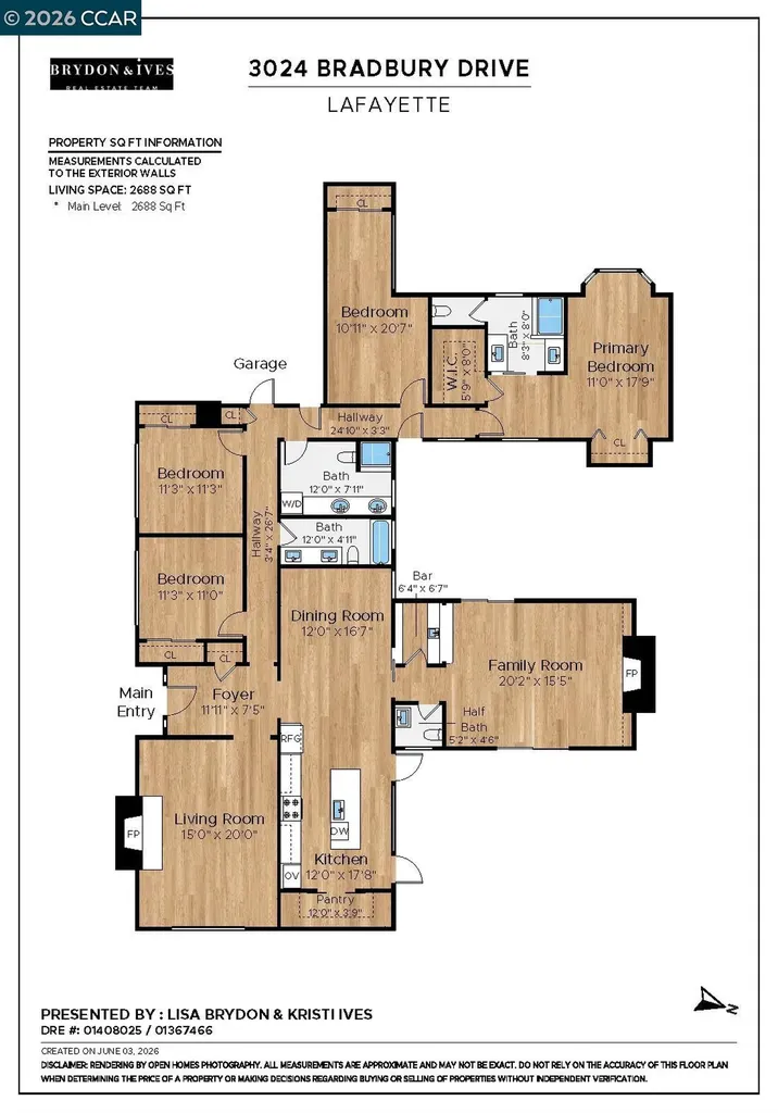3024 Bradbury Drive Lafayette CA 94549