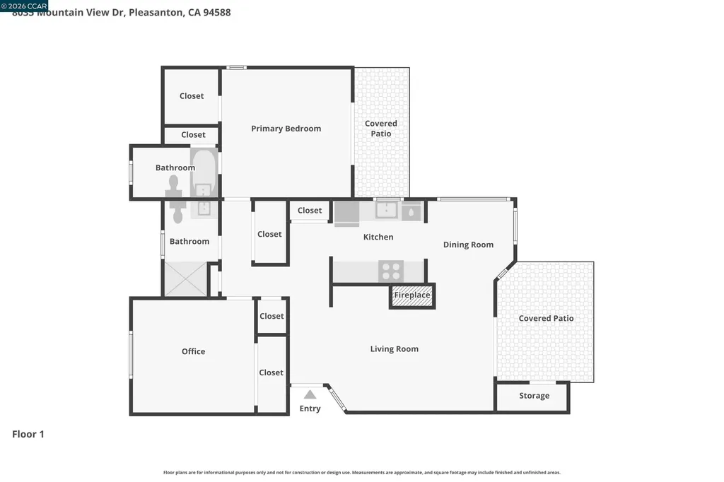 8035 Mountain View Drive Pleasanton CA 94588