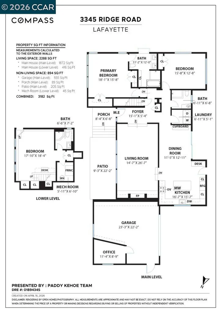3345 Ridge Road Lafayette CA 94549