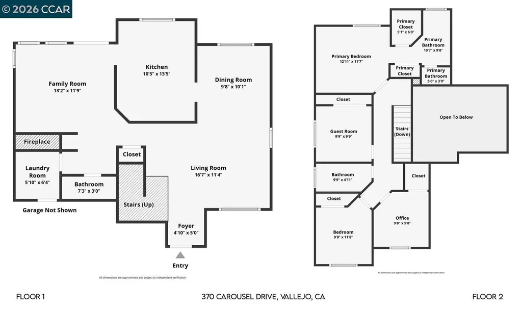 370 Carousel Drive Vallejo CA 94589