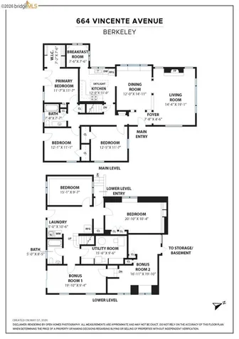 664 Vincente Avenue Berkeley CA 94707