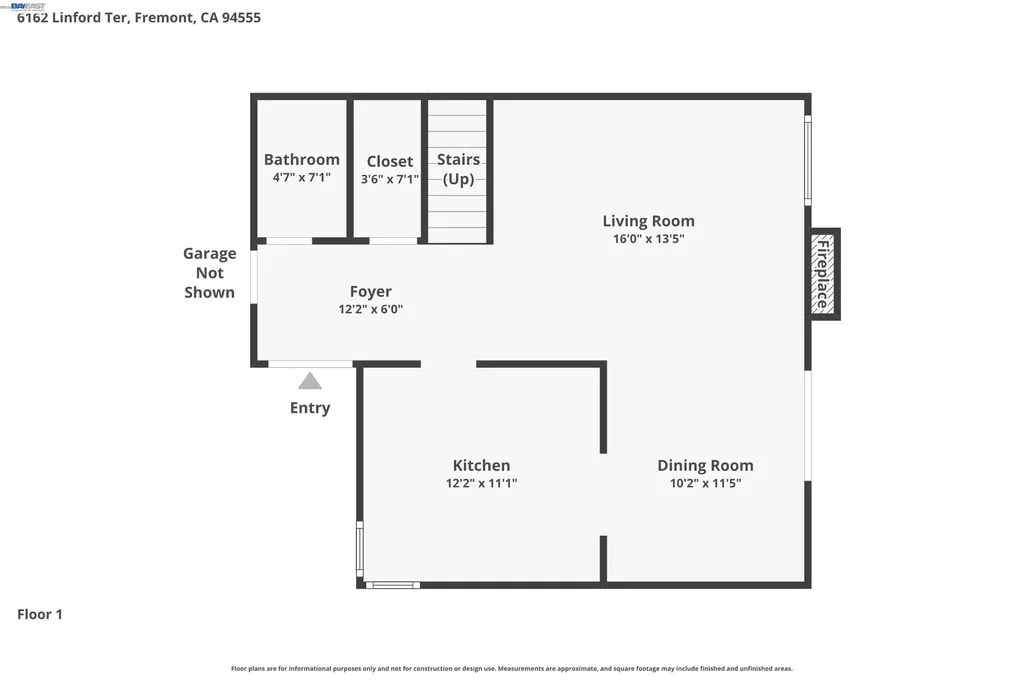 6162 Linford Terrace Fremont CA 94555