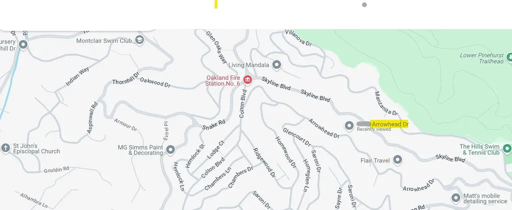 0 Arrowhead Drive Oakland CA 94611