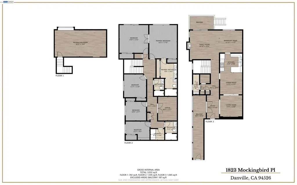 1823 Mockingbird Place Danville CA 94526