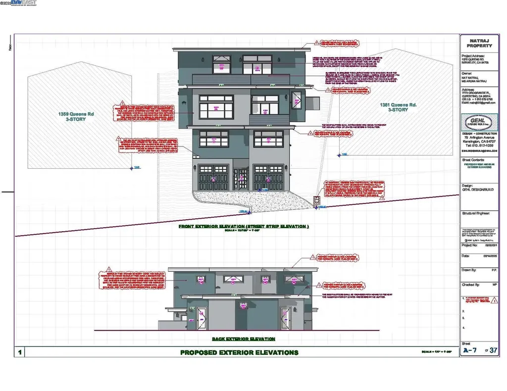 Berkeley CA, 1375 Queens Road