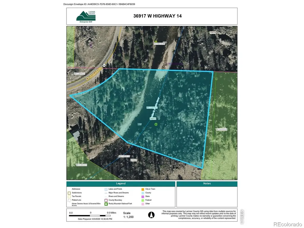 36917 Poudre Canyon Road Bellvue CO 80512