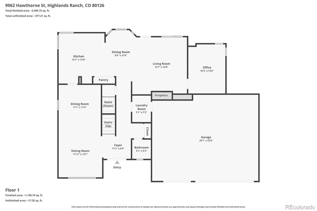 9962 Hawthorne Street Highlands Ranch CO 80126