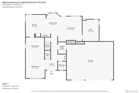 9962 Hawthorne Street Highlands Ranch CO 80126