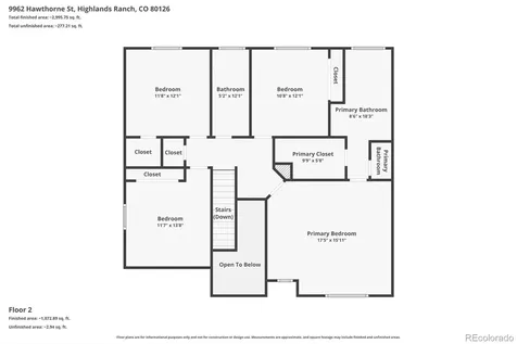 9962 Hawthorne Street Highlands Ranch CO 80126