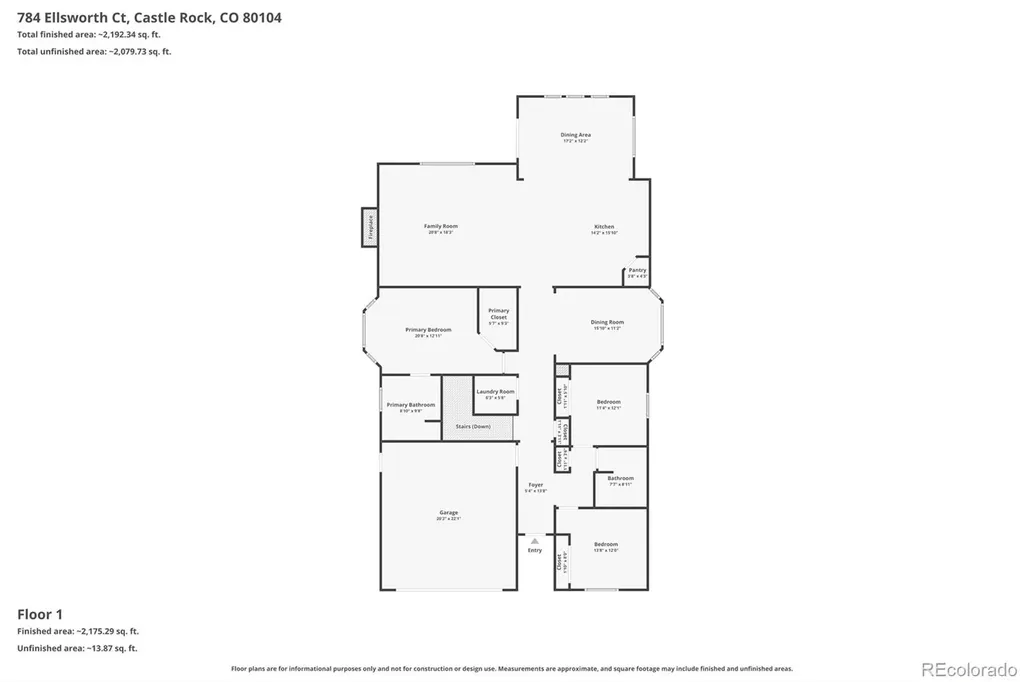 784 Ellsworth Court Castle Rock CO 80104