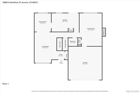19889 E Hamilton Place Aurora CO 80013