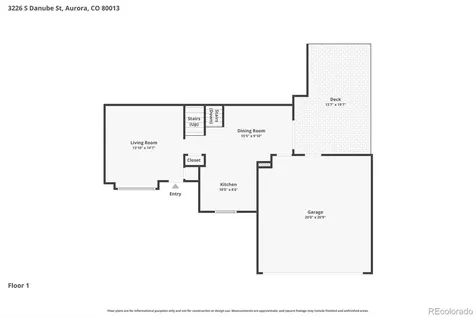 3226 S Danube Street Aurora CO 80013
