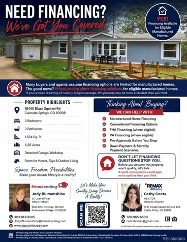 18440 Black Squirrel Road Colorado Springs CO 80908