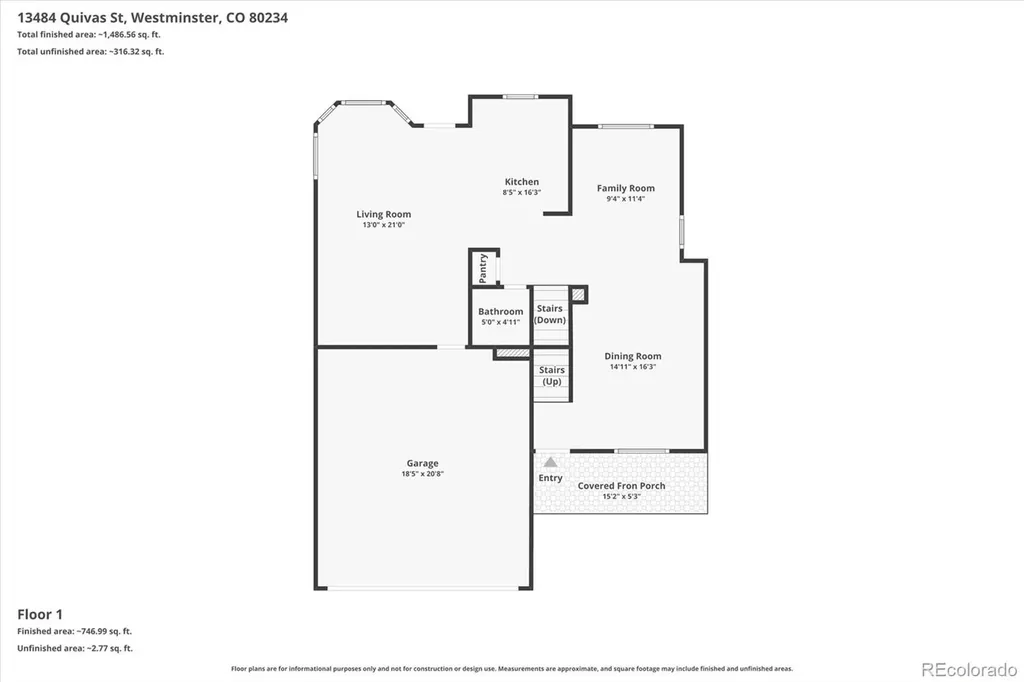 13484 Quivas Street Denver CO 80234