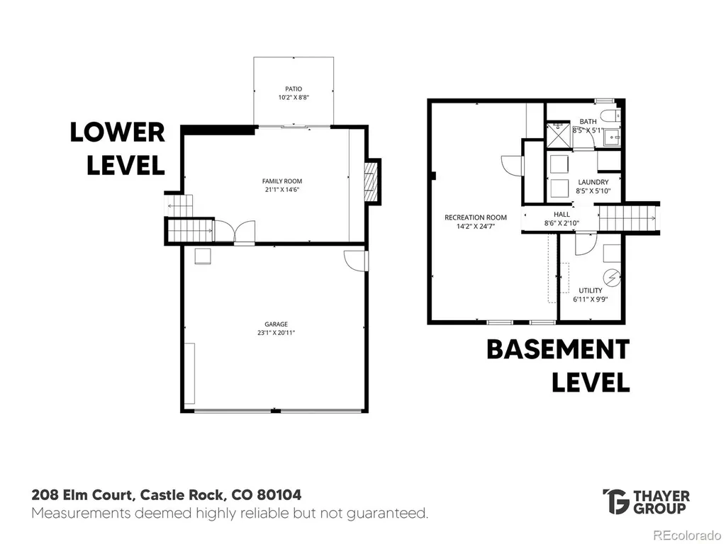 208 Elm Court Castle Rock CO 80104