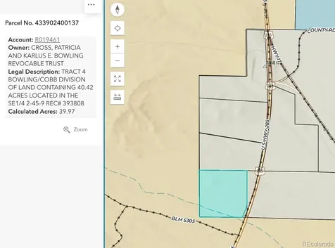 Tract 4 Bowling/cobb Division Of Land Saguache CO 81143