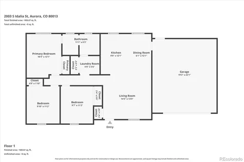 2003 S Idalia Street Aurora CO 80013