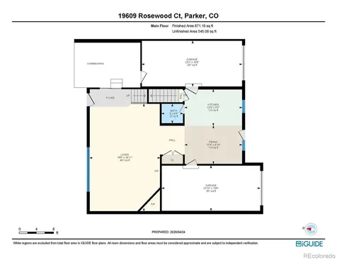 19609 Rosewood Court Parker CO 80138