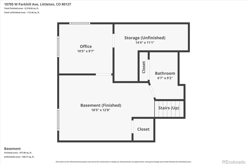 10705 W Parkhill Avenue Littleton CO 80127