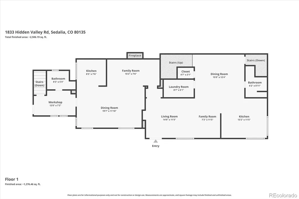 1833 Hidden Valley Road Sedalia CO 80135
