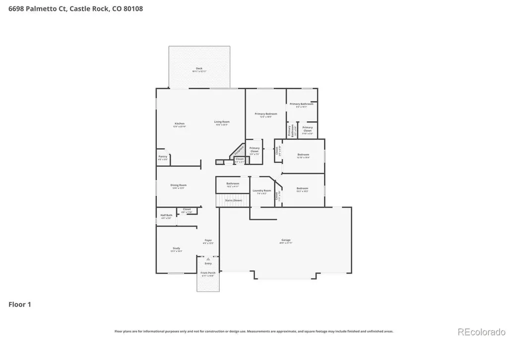 6698 Palmetto Court Castle Rock CO 80108