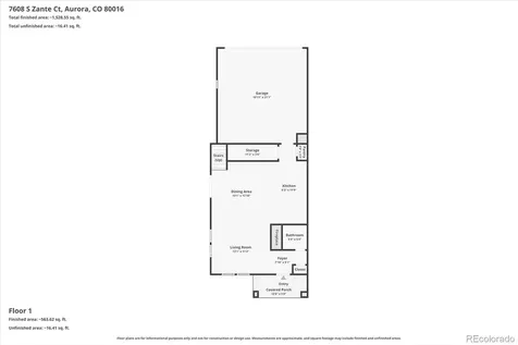 7608 S Zante Court Aurora CO 80016