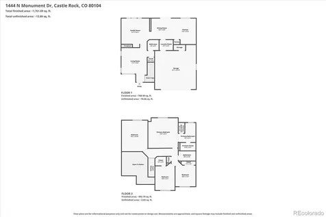1444 N Monument Drive Castle Rock CO 80104