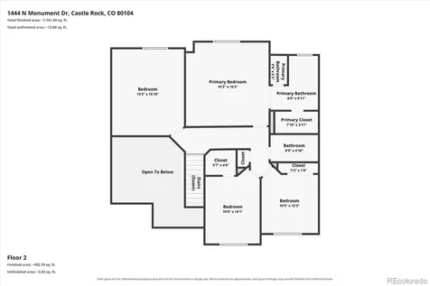 1444 N Monument Drive Castle Rock CO 80104