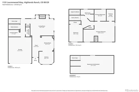 1131 Laurenwood Way Highlands Ranch CO 80129