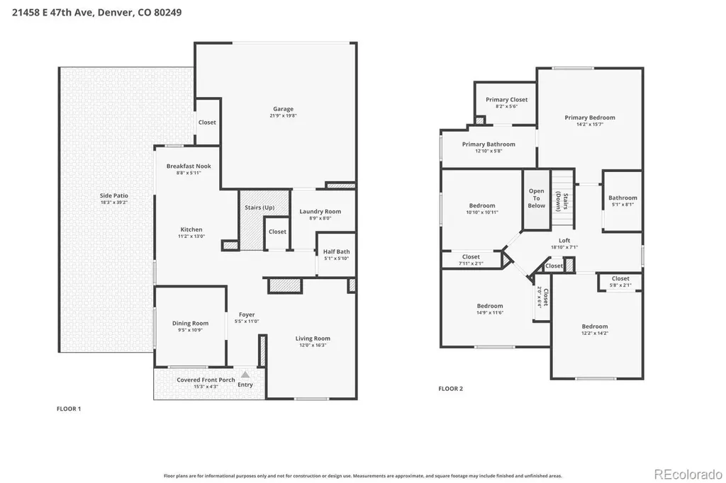 21458 E 47th Avenue Denver CO 80249