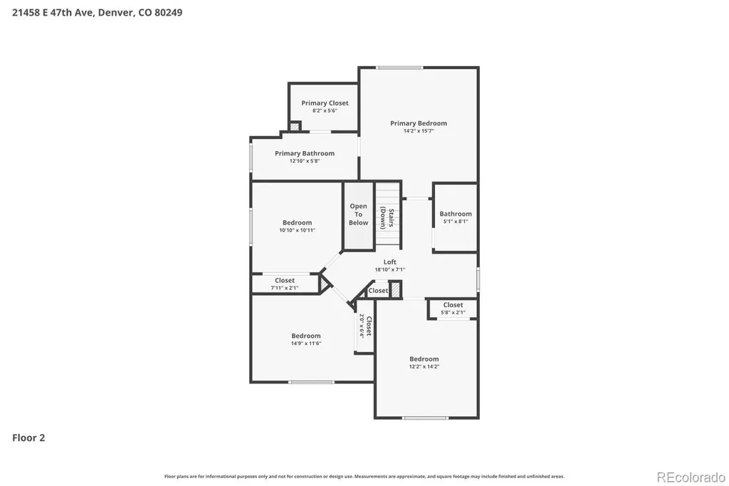 21458 E 47th Avenue Denver CO 80249