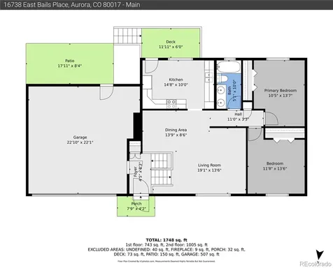 16738 E Bails Place Aurora CO 80017