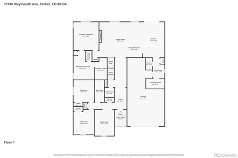 17780 Weymouth Avenue Parker CO 80134