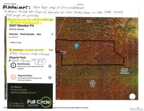 5347 Monitor Lode Claims Leadville CO 80461