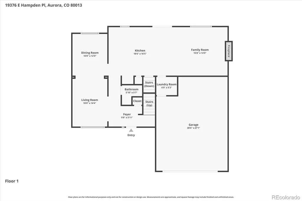 19376 E Hampden Place Aurora CO 80013
