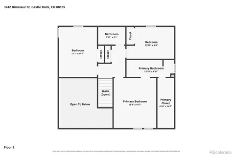 3742 Dinosaur Street Castle Rock CO 80109