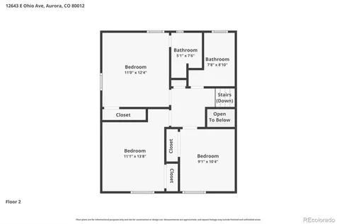 12643 E Ohio Avenue Aurora CO 80012