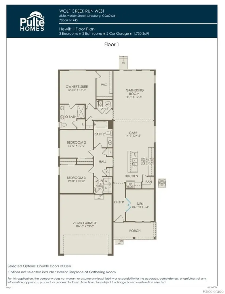 2737 Mosker Street Strasburg CO 80136