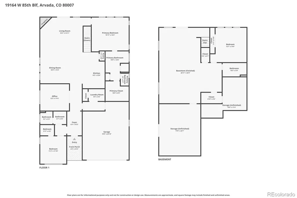 19164 W 85th Bluff Arvada CO 80007