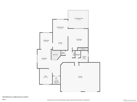 10919 Bellbrook Circle Highlands Ranch CO 80130