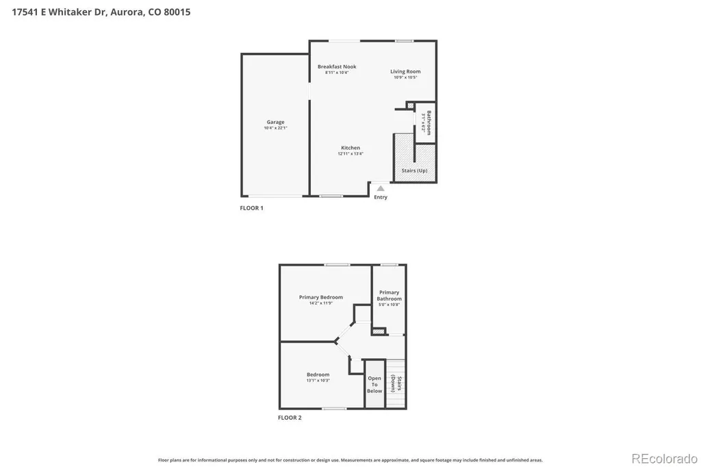 17541 E Whitaker Drive Aurora CO 80015