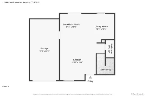 17541 E Whitaker Drive Aurora CO 80015