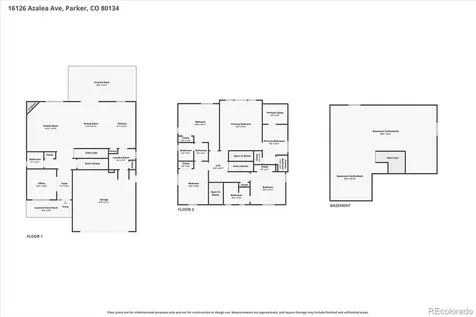 16126 Azalea Avenue Parker CO 80134